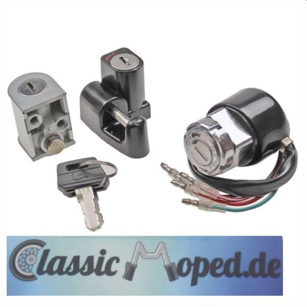 Schloß Satz komplett Honda SS ST DAX CT CD 50 Moped 5 Teile NEU - Classic-Moped
