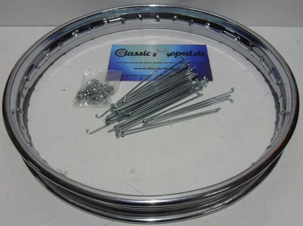 Vorderrad Felge Yamaha DT 50 MX Speichen Nippel 21 Zoll NEU - Classic-Moped