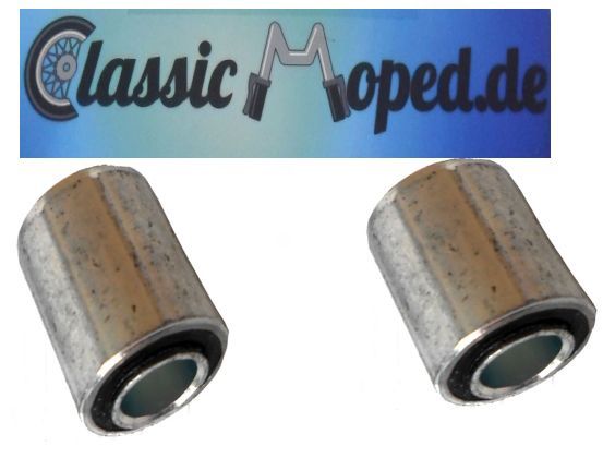 2 Silentblock Kreidler 57.02.88 Eiertank Gabel 20x16x8mm NEU - Classic-Moped