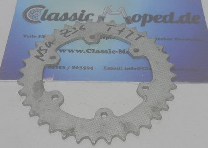 NSU Quickly 50 TT + T Kettenrad 36 Zähne 6 Loch selten NOS NEU - Classic-Moped