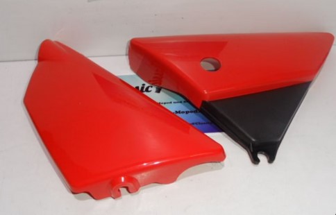 Seitendeckel Satz rot Yamaha DT 50 / 80 MX Seitenverkleidung NEU - Classic-Moped