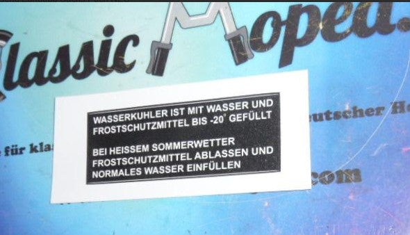 Kühler Aufkleber KS 517 530 passend Zündapp Sachs Puch NEU - Classic-Moped