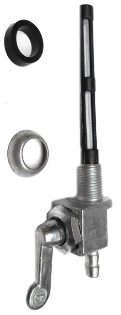 Benzinhahn M10x1 90° Abgang ohne Überwurfmutter direkt in Tank NEU - Classic-Moped