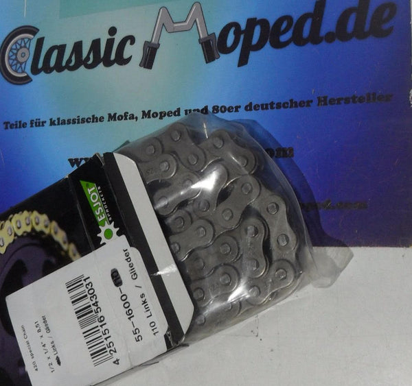 Kette 112 Glieder  Esjot 420 1/2 x 1/4 8,51 mm Rollen Hercules Sachs NEU - Classic-Moped