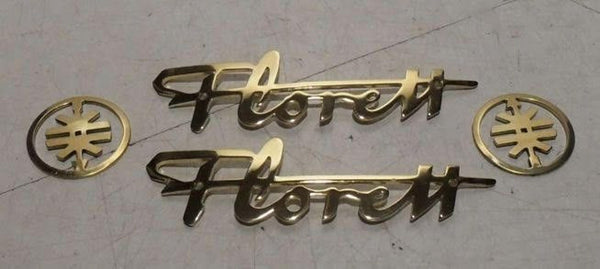 Kreidler Florett RM RS TS GT TM 1965 - 72 Tank Decor Schriftzug Embleme Messing - Classic-Moped