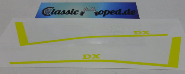Honda Camino PA50 DX Aufkleber Gelb weiß Decor Rahmen Tank NEU - Classic-Moped