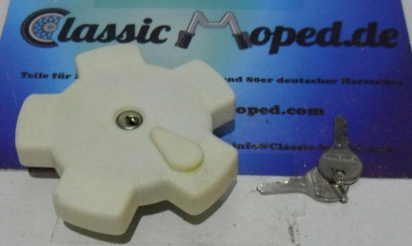Tankdeckel Zündapp Kreidler Hercules weiß 38,5 mm Tank NEU - Classic-Moped