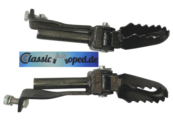 Yamaha DT 50 - 80 MX Cross Fußrasten Satz NEU - Classic-Moped