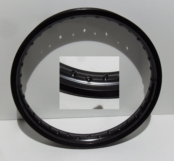 ALU Felge 18 x 1,85 schwarz Alufelge DKW NSU Oldtimer Miele Zündapp Hercules BMW - Classic-Moped