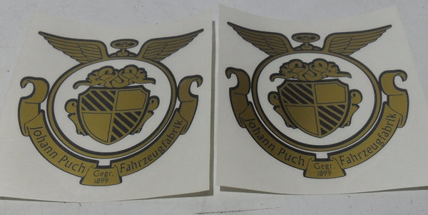 Aufkleber Puch Gold 50 Fahrzeugfabrik Johann Puch 1 Satz Neu - Classic-Moped