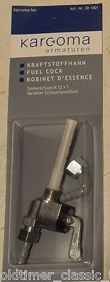 Benzinhahn Karcoma Germany Variabel  M12x1 A unten  Zündapp Hercules Mofa Moped - Classic-Moped