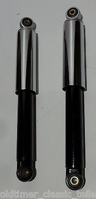 Stoßdämpfer Federbeine Puch M50  Monza Mokick Dakota Chromhülse 350 mm M8 - Classic-Moped