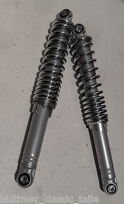 Stoßdämpfer Federbeine Zündapp Hercules Puch Kreidler KTM Mofa Grau 320 mm Neu - Classic-Moped