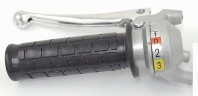 Mofa Schaltgriff Griff 3 Gang Aluhebel Hercules Sachs Kreidler Zündapp grau NEU - Classic-Moped
