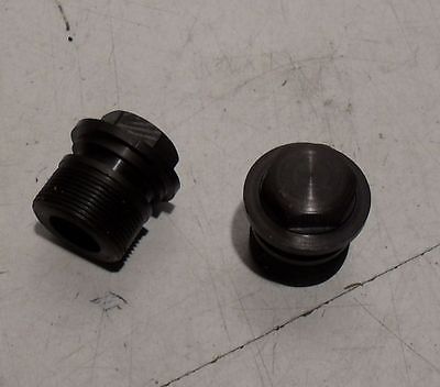 Honda MT 50 80  Gabel Schraube Gabelverschlußschraube Stahl schwarz Satz 2 Stück - Classic-Moped