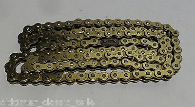 Kleinkraftrad  Moped Kette NEU 420H  1/2x1/4  144 Glieder GOLD Optik - Classic-Moped