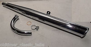Hercules SL RL 50 Sachs K50 Auspuff Krümer Auspuffanlage Raute 50S komplett KKR NEU - Classic-Moped