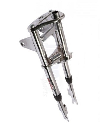 Puch Maxi S Gabel Voll Chrom mit Stabilisatoren + Lenkschloss NEU - Classic-Moped