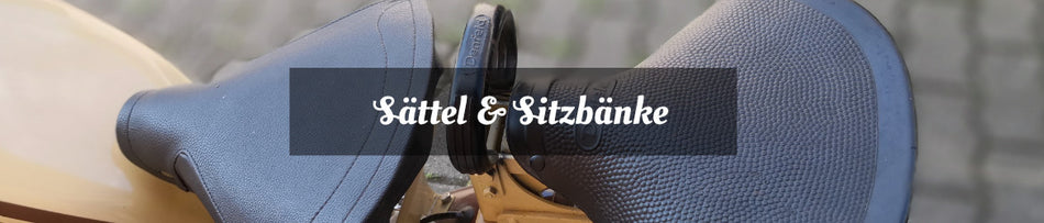 Sattel und Sitzbank für Mofa und Moped