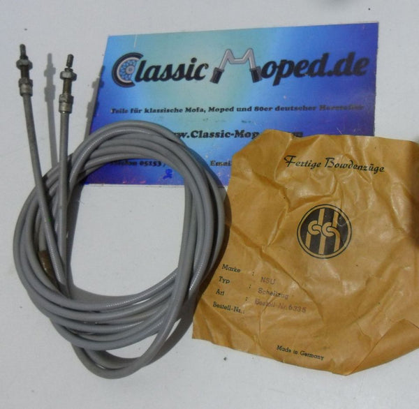 NSU Prima D Roller Schaltzug grau HM 6335 Hartmann ? NOS NEU - Classic-Moped