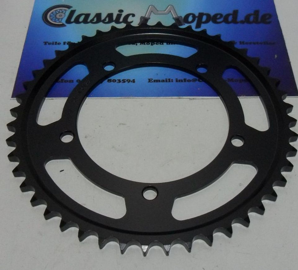 Kettenrad 48 Zähne Sachs ZX50 ZX125 ZZ125 Kette 428 NEU - Classic-Moped