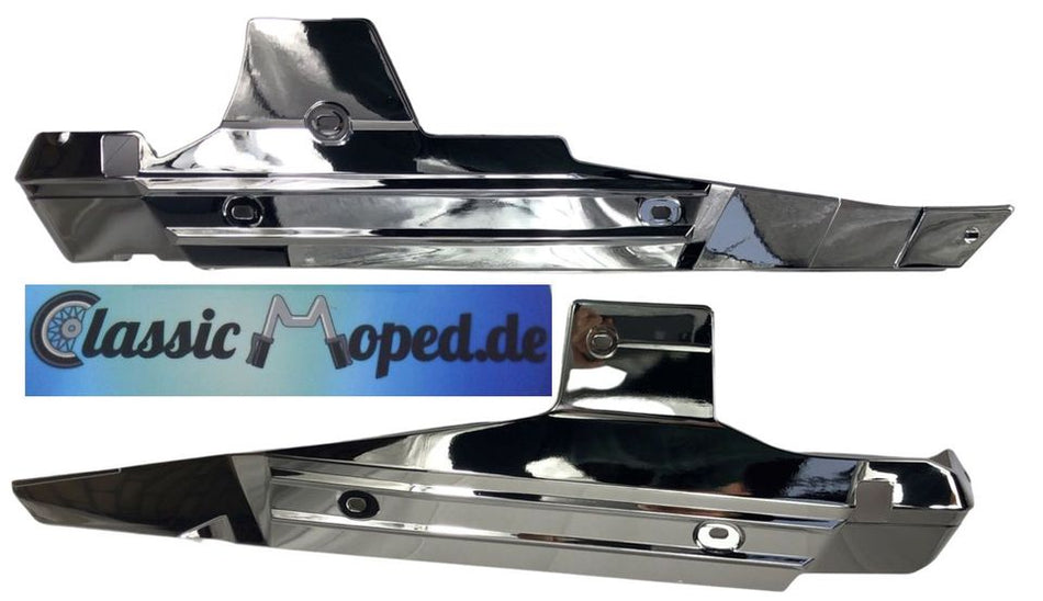 Seitenverkleidung Satz chrom Maxi S Trittbretter Fußraum NEU - Classic-Moped