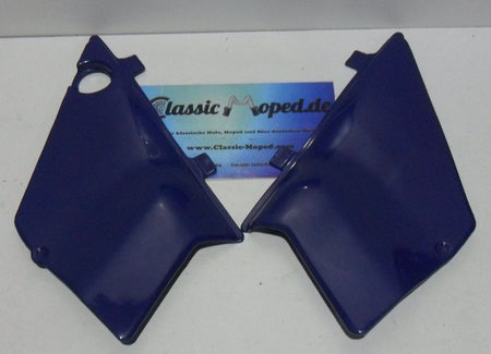 Honda HD02 MT 5 8 50 80 dunkel blau Seitendeckel Satz NEU - Classic-Moped