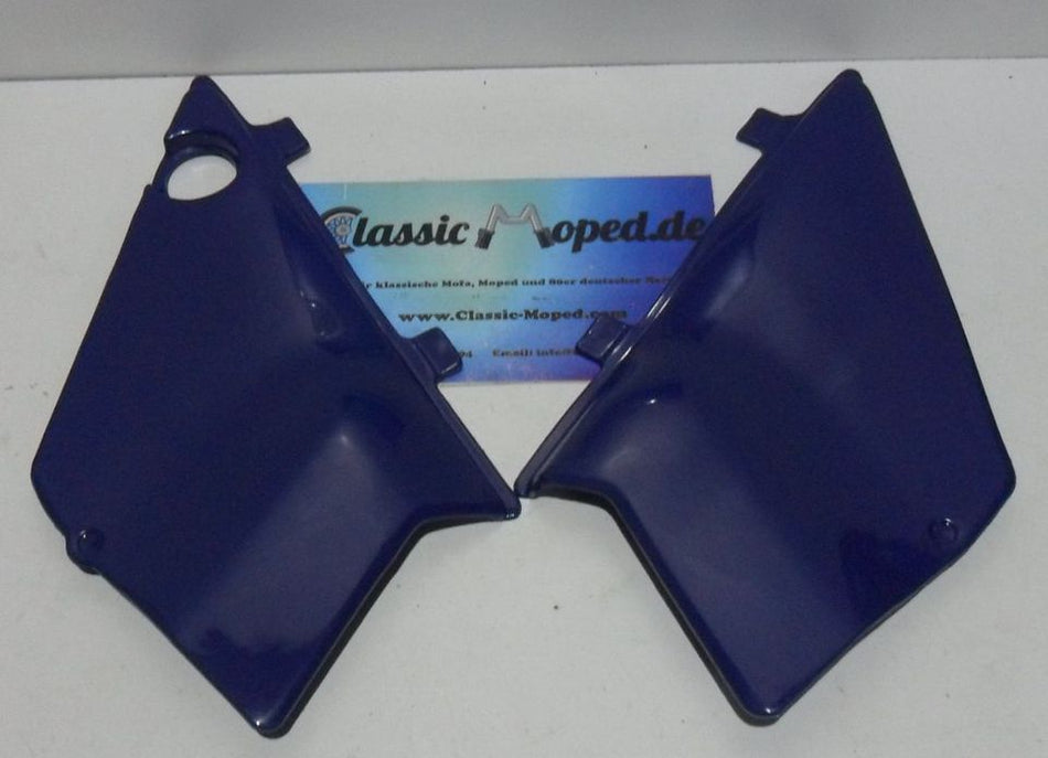 Honda HD02 MT 5 8 50 80 dunkel blau Seitendeckel Satz NEU - Classic-Moped