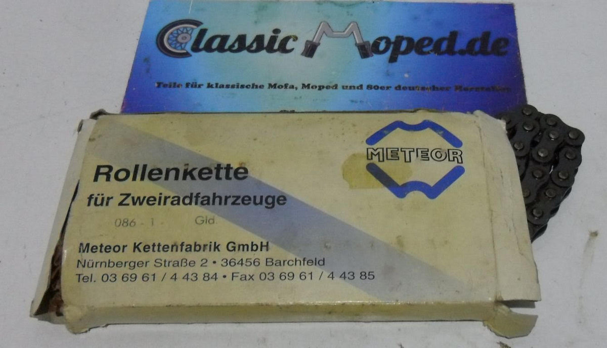 Meteor Kette SIMSON S50 S51 KR51 Schwalbe NEU 1/2"x5,4mmx8,5mm 110 NEU - Classic-Moped