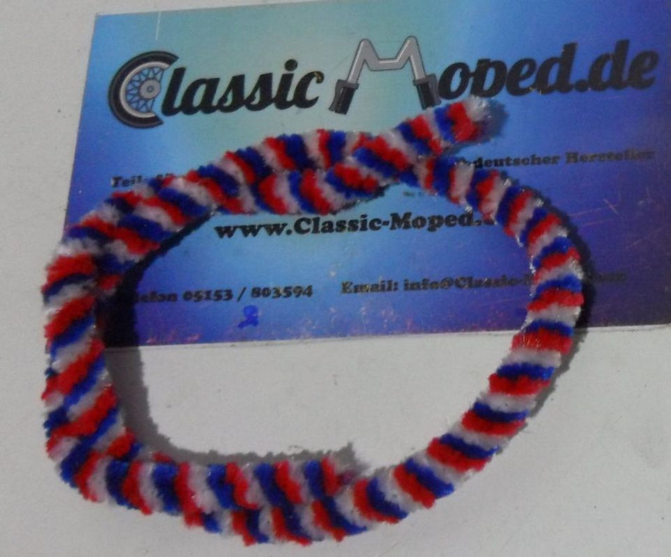 Nabenputzring Nabenbürste Mofa Moped rot weiß blau NL NEU - Classic-Moped