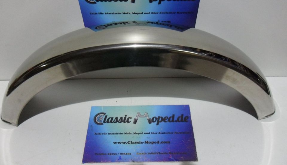 Hercules Prima Optima Schutzblech Vorn Edelstahl Inox NEU - Classic-Moped