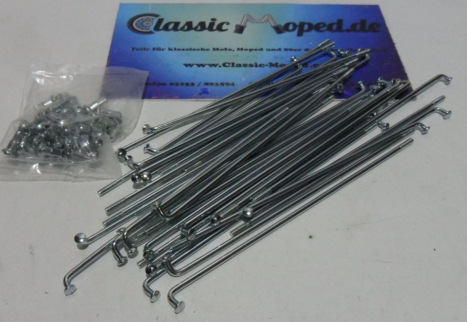 Speichen-Set Für Piaggio Roller - 5 Speichen + Nippel