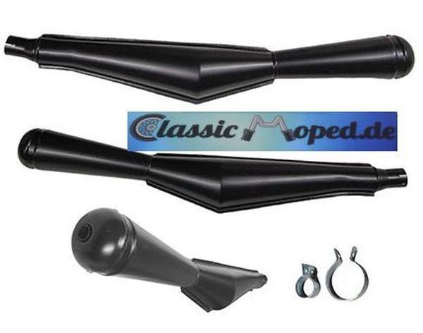 Megafon Auspuff Topf Kreidler Hercules 32 Mofa Rennen Racing NEU - Classic-Moped