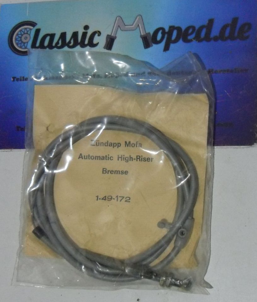 Bremszug grau passend für Zündapp 444 High Riser NEU - Classic-Moped