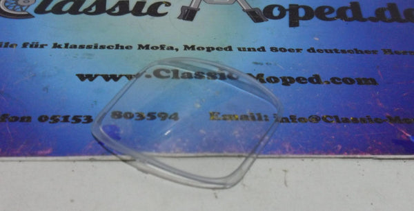 Tacho Glas Scheibe  passend für NSU Quickly Zündapp eckiger Tacho NEU - Classic-Moped