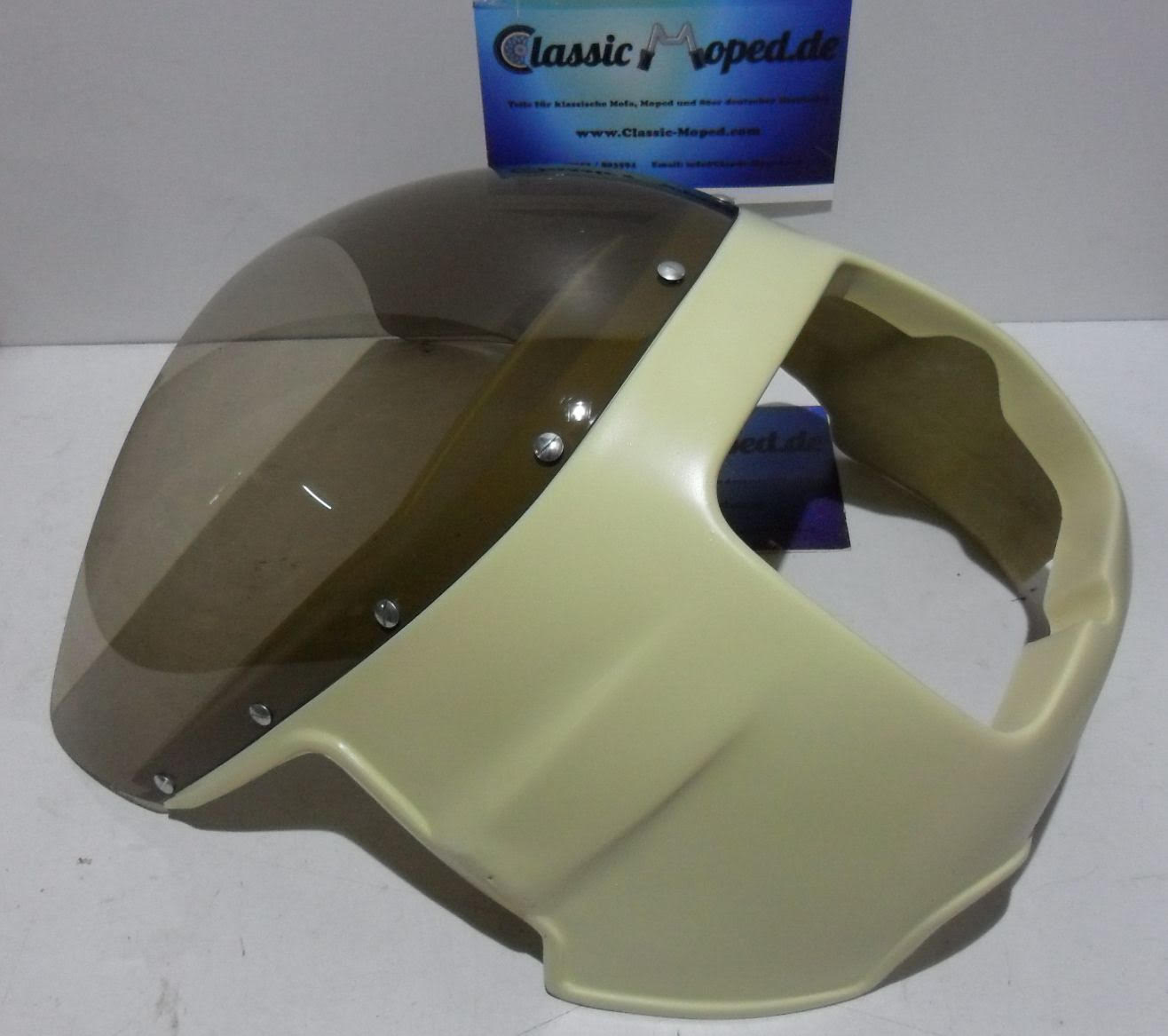 Side Cover Set For Zündapp GTS 50 KS 50 80 Moped - 2-Piece White Plastic Covers