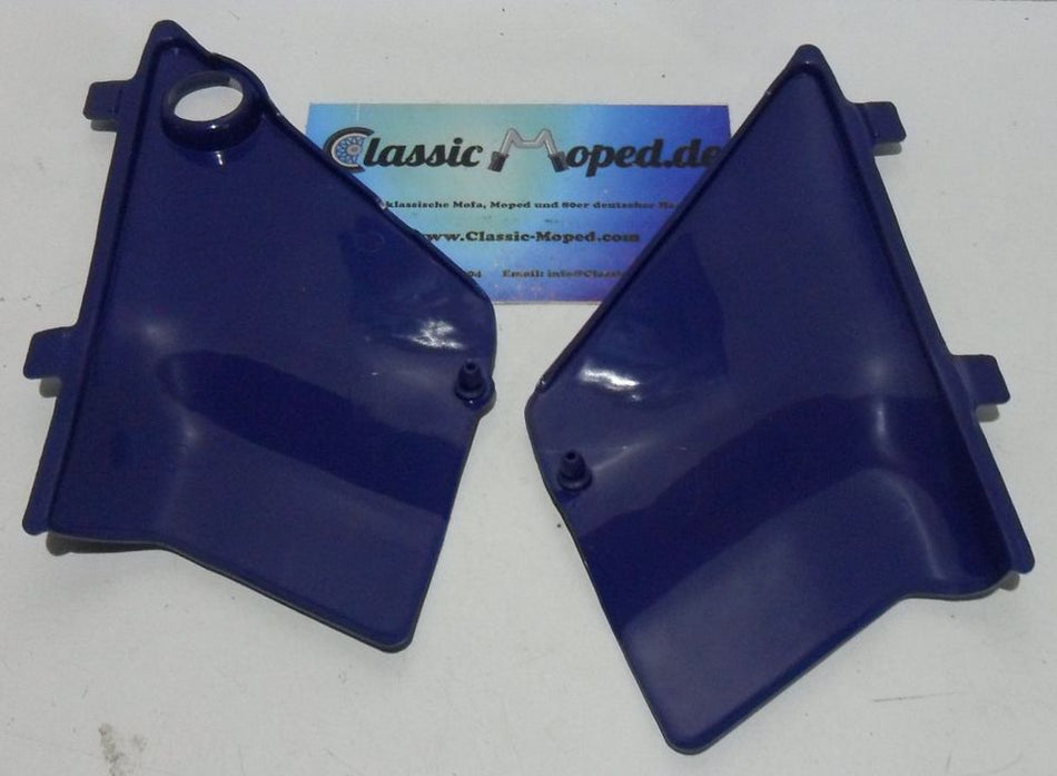 Honda HD02 MT 5 8 50 80 dunkel blau Seitendeckel Satz NEU - Classic-Moped