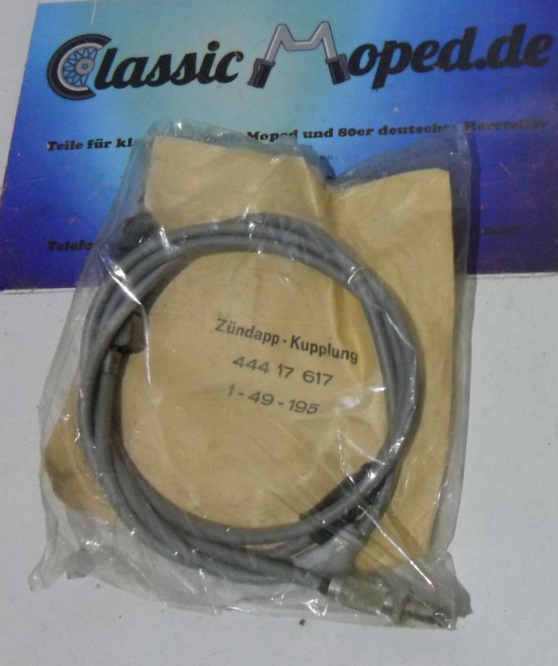 Kupplungszug grau passend für Zündapp 444 444 -17.617 NEU - Classic-Moped