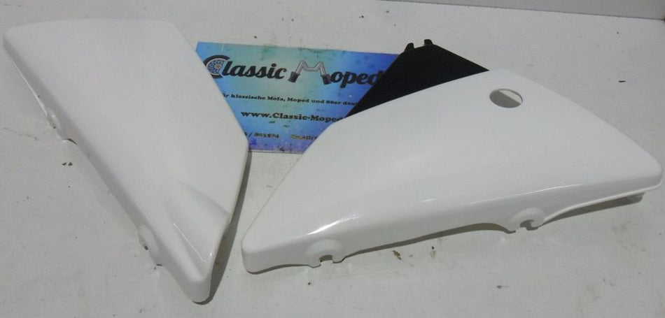Seitendeckel Satz weiß Yamaha DT 50 / 80 MX Seitenverkleidung NEU - Classic-Moped