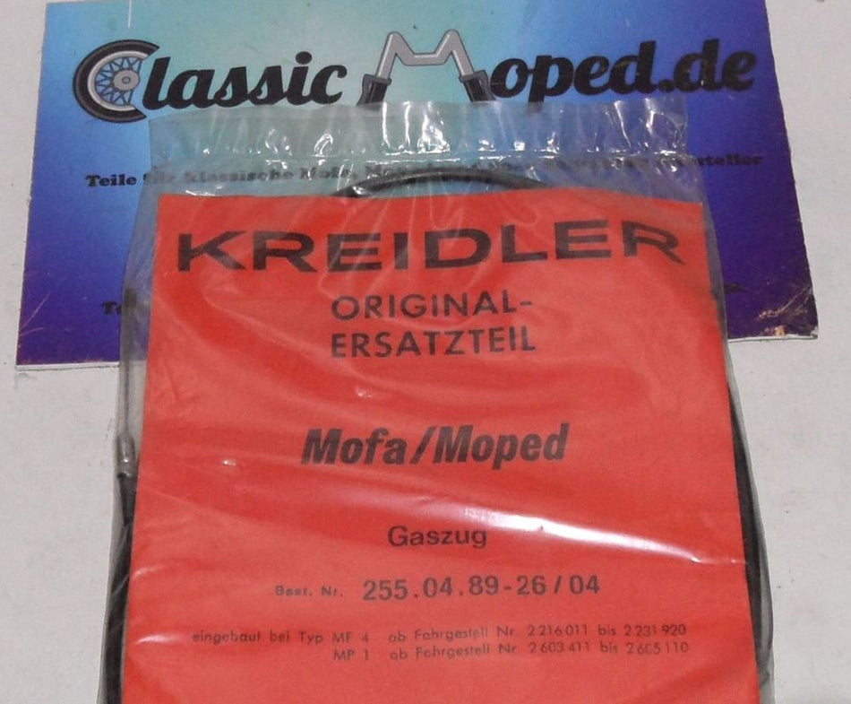 Original Kreidler MF4 MP1 Gaszug Mofa Moped Motor NOS 26/04 NEU - Classic-Moped