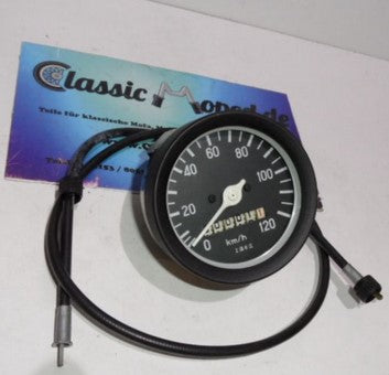 Tacho 120 km/h schwarz 80mm KKR Kreidler Hercules KTM Puch NEU - Classic-Moped
