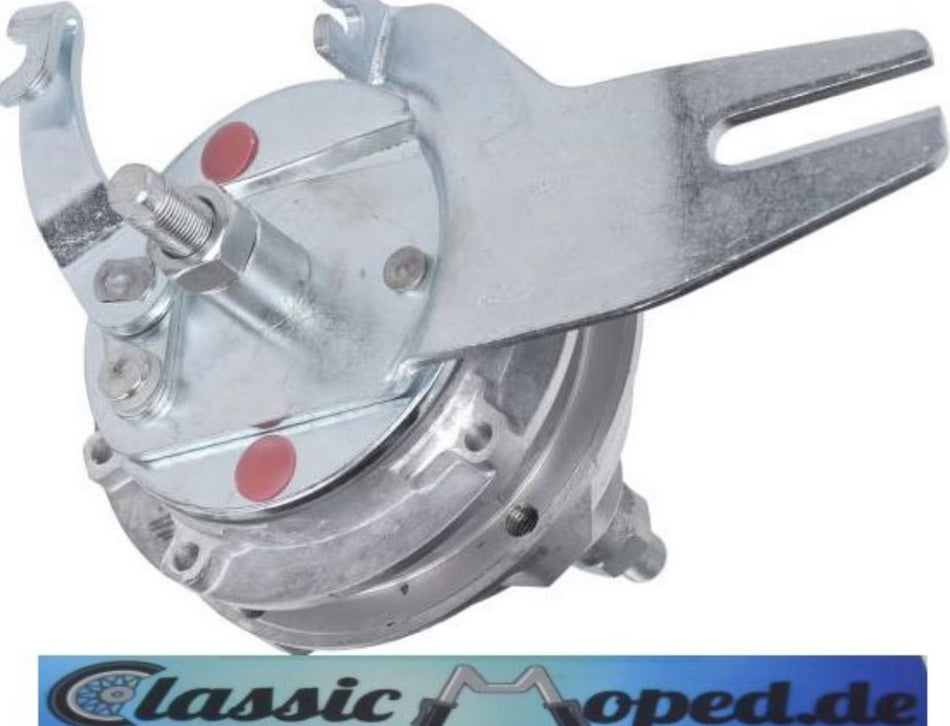 Hinterrad Nabe Puch Maxi X30 Alu Felge komplett mit Bremse NEU - Classic-Moped