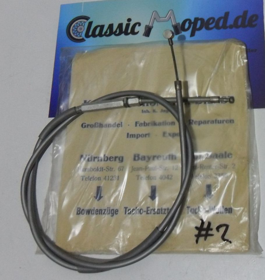 Kreidler K52 Amazone Oldtimer Moped Bremszug Hinten silber NOS NEU - Classic-Moped
