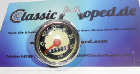 Tacho 48mm Einbaumaß 60 km/h Mofa Moped universal Kreidler Hercules KTM Puch Neu - Classic-Moped