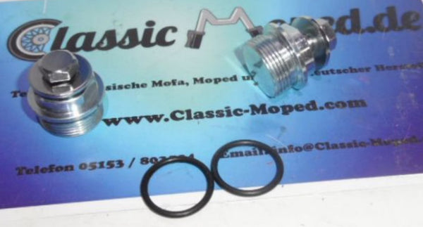 Satz Kreidler RS RMC 50 Gabel Verschlussschraube 57.06.11 NEU - Classic-Moped