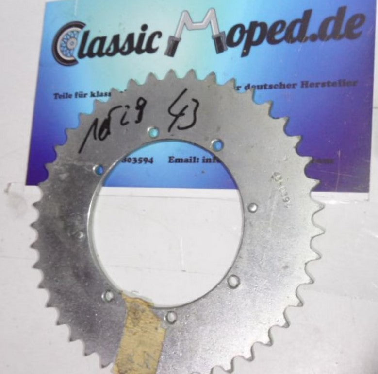Kettenrad Hercules Mofa Moped MP2 -1 P1-2 M1-2 1629- 43 Zähne NEU - Classic-Moped