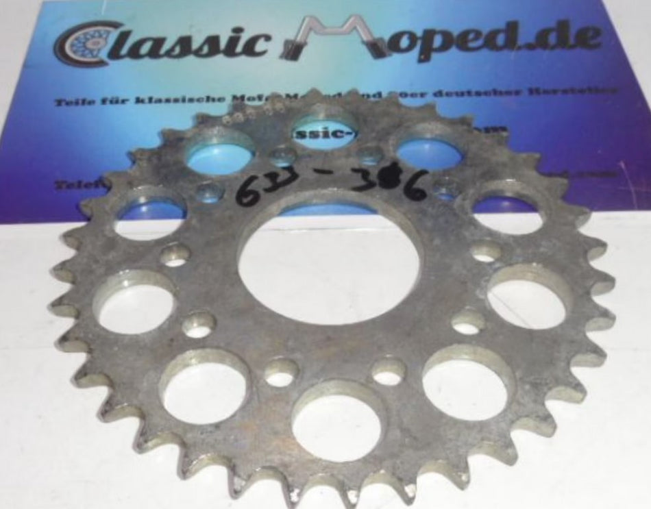 Kettenrad für Puch Monza 6SL Magnesiumrad - 633-36 36 Zähne NEU - Classic-Moped