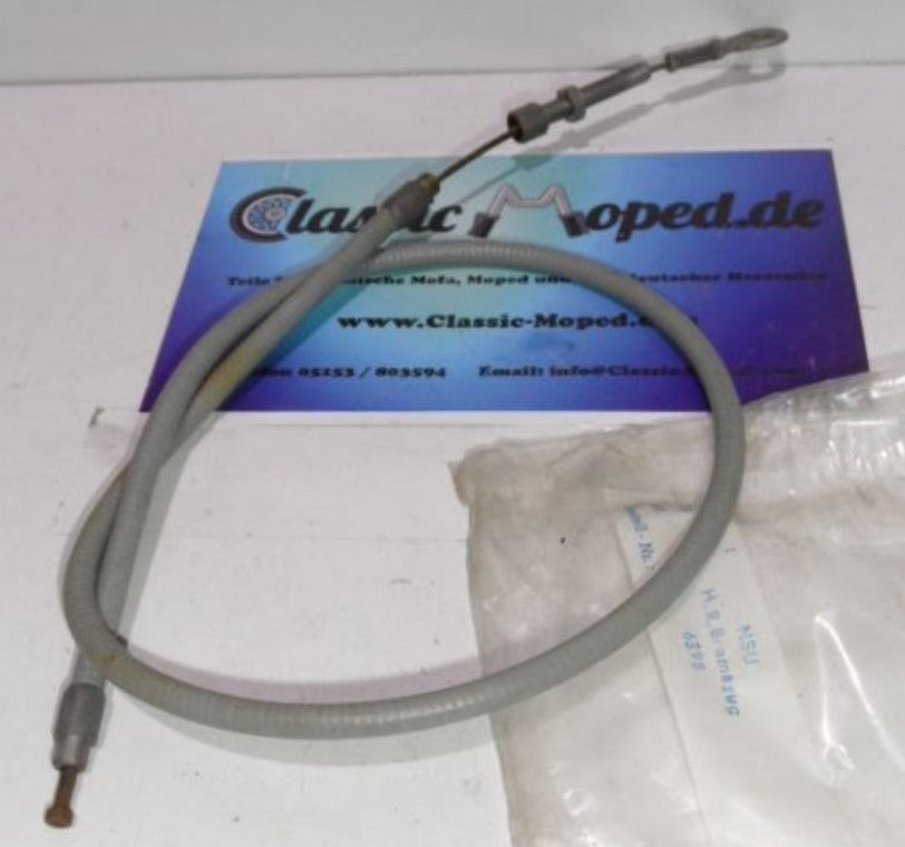 Bremszug hinten für NSU Roller 50 èr Jahre grau Ringöhse NOS NEU - Classic-Moped