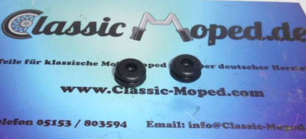 2 Repro Seitendeckel Gummis Zündapp CS Hai 25 50 Typ 448 NEU - Classic-Moped