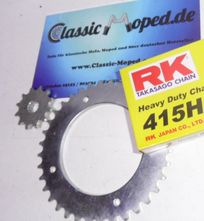 Kreidler MF automatik MP Kettensatz 12 - 36 Zähne verstärkt NEU - Classic-Moped